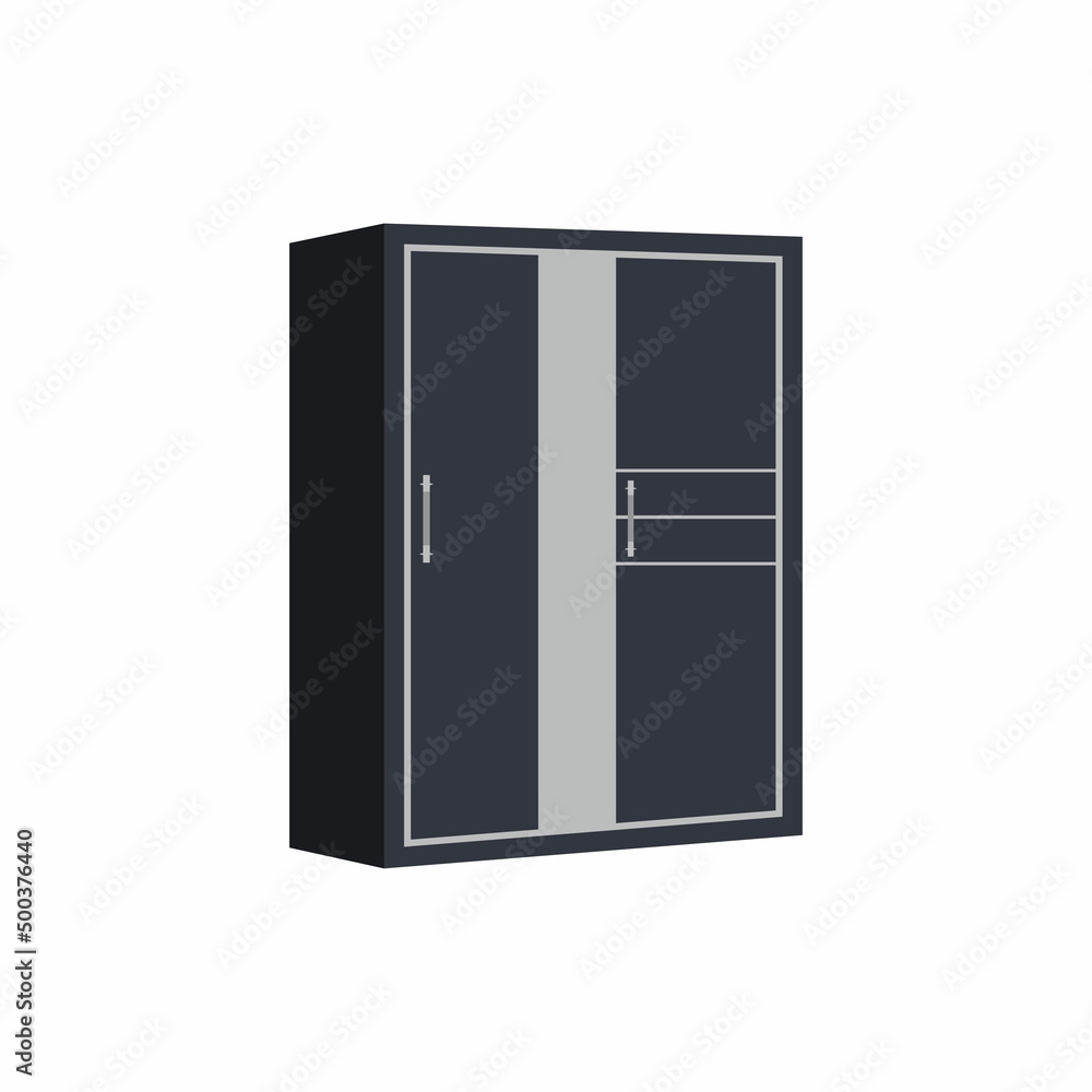 Wardrobe vector icon background logo template Wardrobe vector icon background logo template