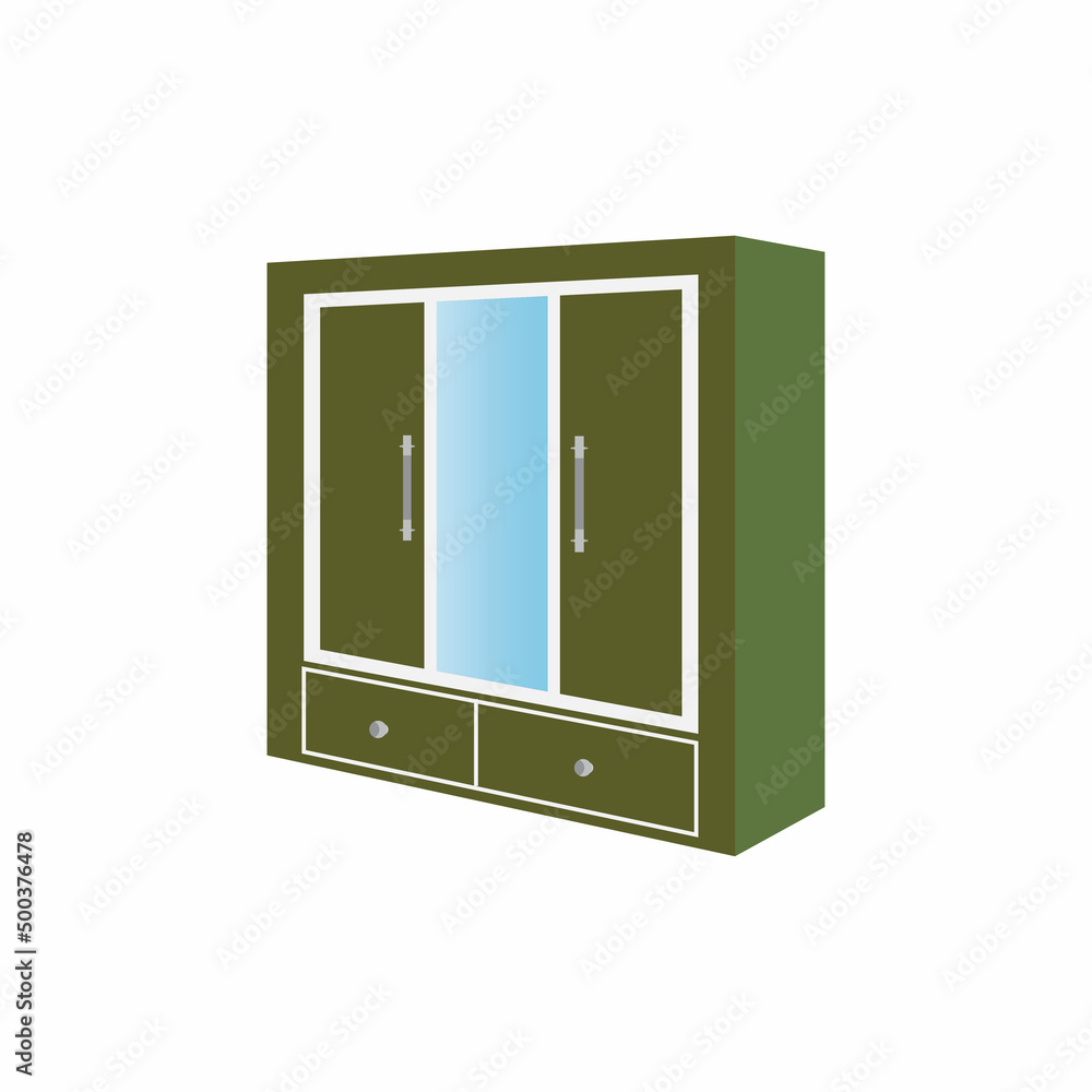 Wardrobe vector icon background logo template