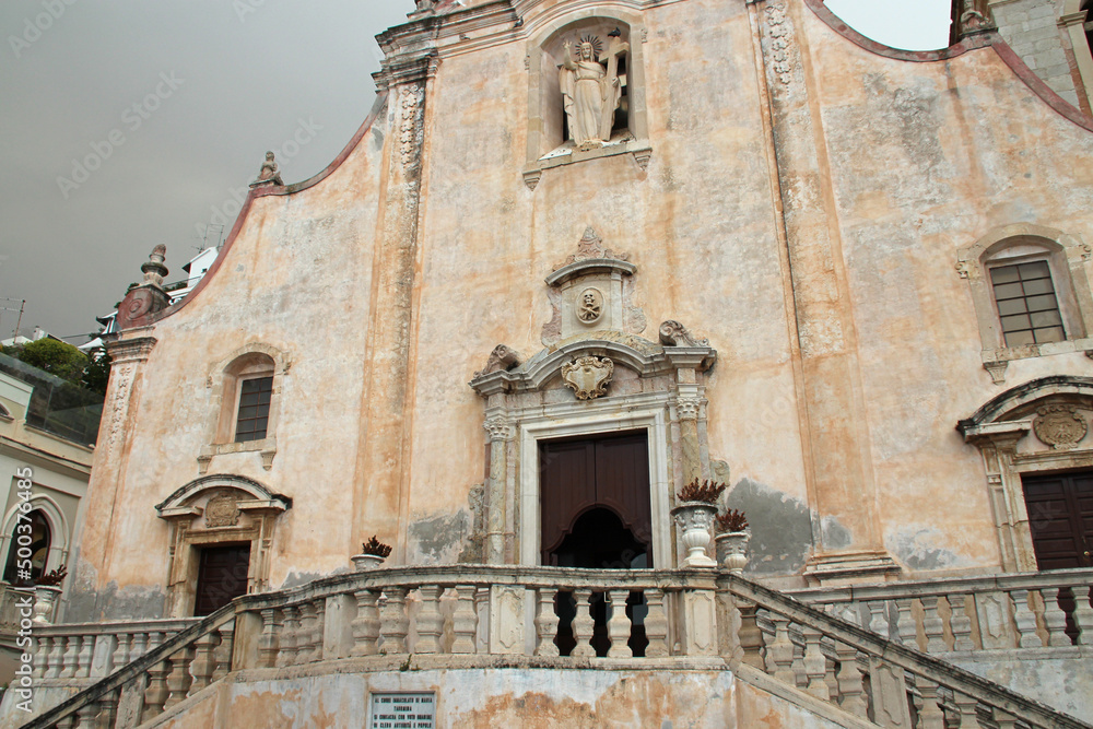 st joseph church in taormina in sicily (italy) 