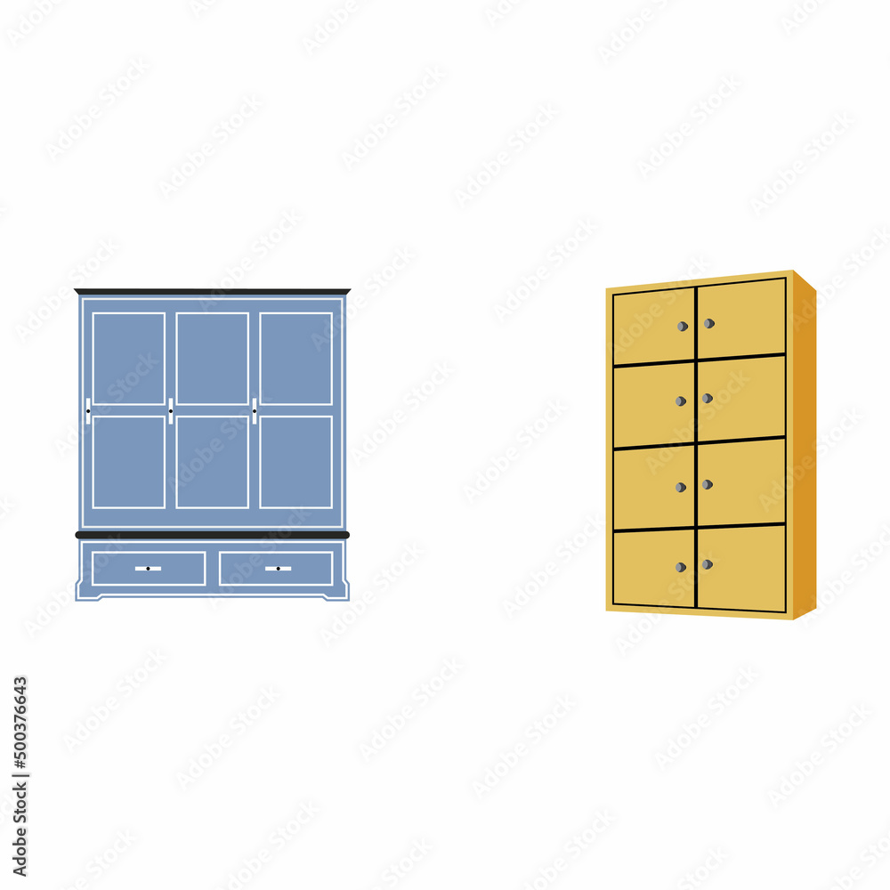 Wardrobe vector icon background logo template Wardrobe vector icon background logo template