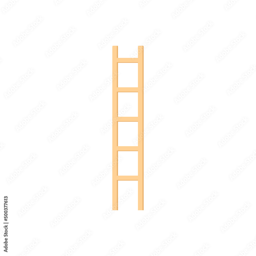 Wooden Stair cartoon vector on white background. Wooden Stair cartoon vector on white background.