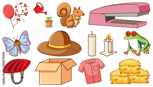 Cute animals and other objects