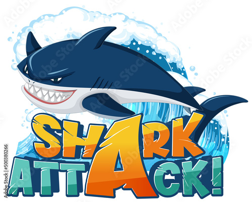 Font design for shark attack