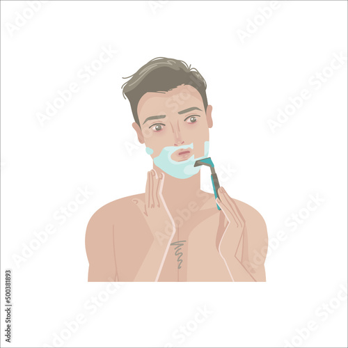 facial skin care shaving