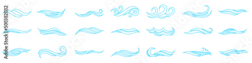 Wave icon vector. Surfing illustration sign. Ocean symbol. Sea mark.