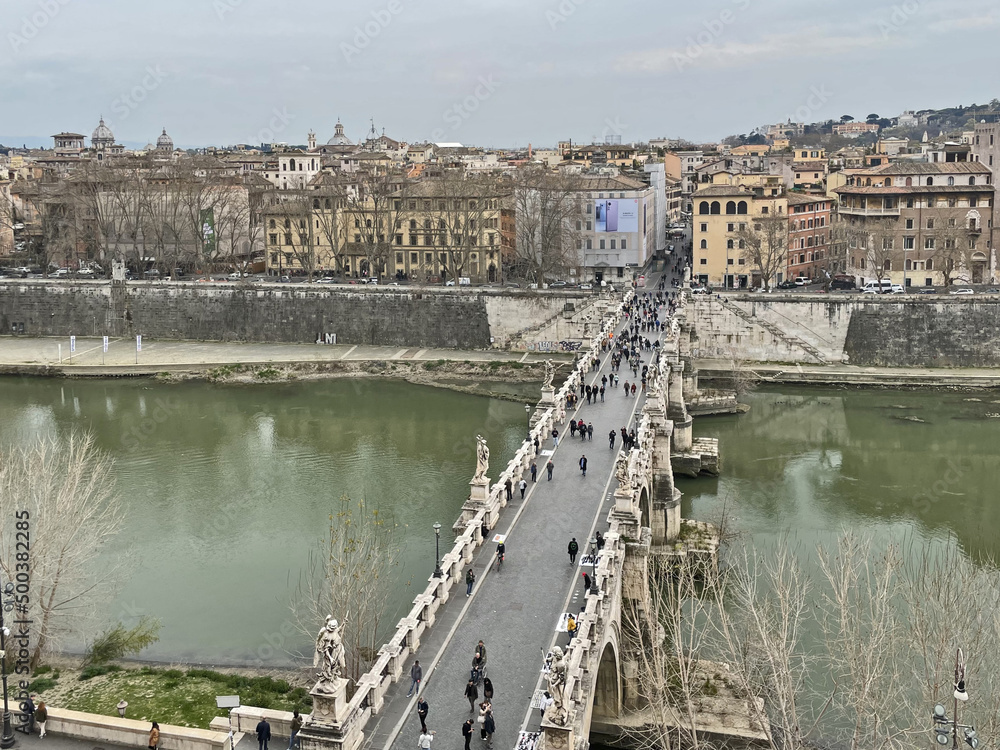 Roma, il Tevere ed i suoi ponti da Castel Sant'Angelo