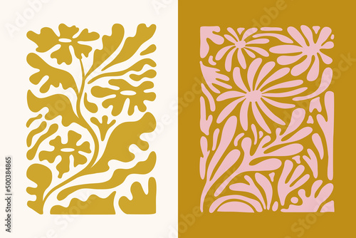 Vector illustration collection - trendy abstract creative minimalist prints and compositions  for wall art decoration, posters, greeting cards.