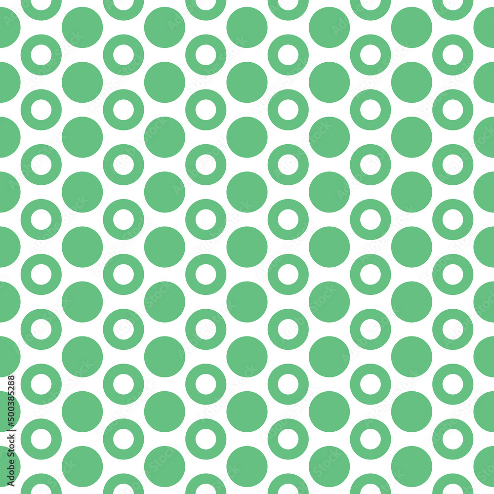 Seamless Pattern: Abstract simple green geometric circle decorative wallpaper background Seamless Pattern: Abstract simple green geometric circle decorative wallpaper background