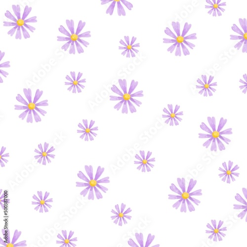 Purple flowers pattern