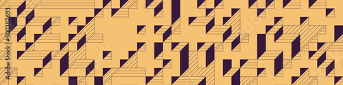 Implementation of Edward Zajec’s “Il Cubo” from 1971. Essentially a Truchet tile set of 8 tiles and rules for placement art illustration