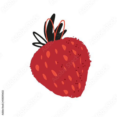 Abstract Strawberry Illustration
