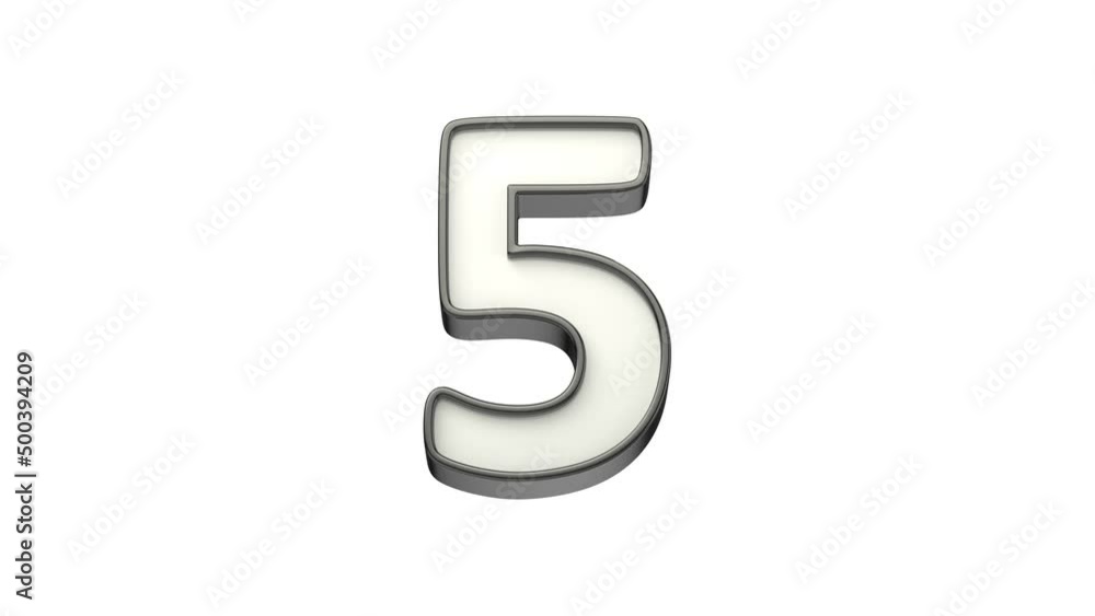 Countdown timer from 10 to 0 seconds on white background Countdown timer from 10 to 0 seconds on white background