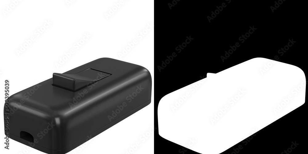 3D rendering illustration of a inline switch 3D rendering illustration of a inline switch