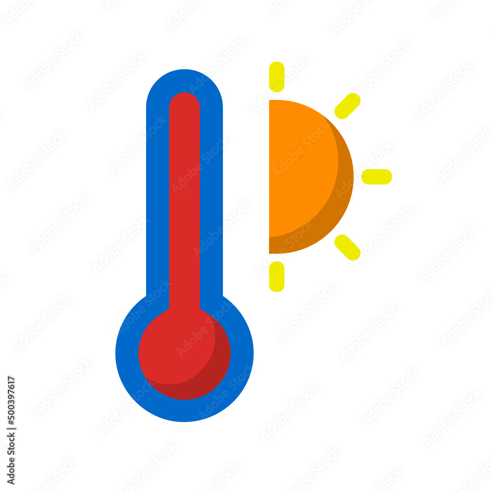 Hot , Summer flat icon. Hot , Summer flat icon.