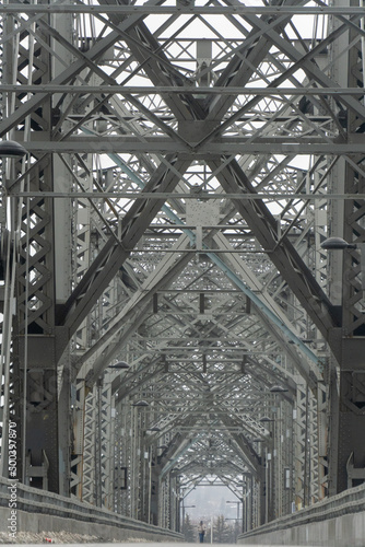 Steel Beams of a Bridge