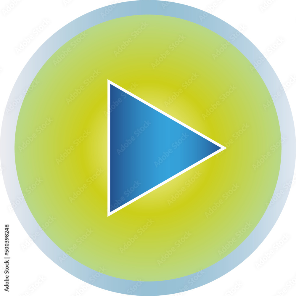 Round play icon, vector button for websites and internet music and video applications Round play icon, vector button for websites and internet music and video applications