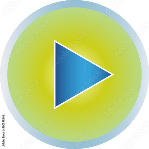 Free Download Round play icon, vector button for websites and internet music and video applications - GFXLoad