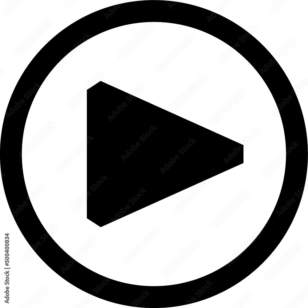 Play button icon in trendy flat style isolated on grey background. Play symbol for your web site design, logo, app, UI. Vector illustration Play button icon in trendy flat style isolated on grey background. Play symbol for your web site design, logo, app, UI. Vector illustration