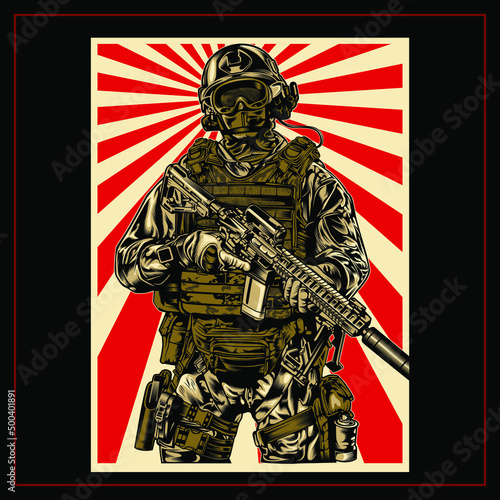 Eye Catching  AMERICAN ARMY ILLUSTRATION GRAPHIC