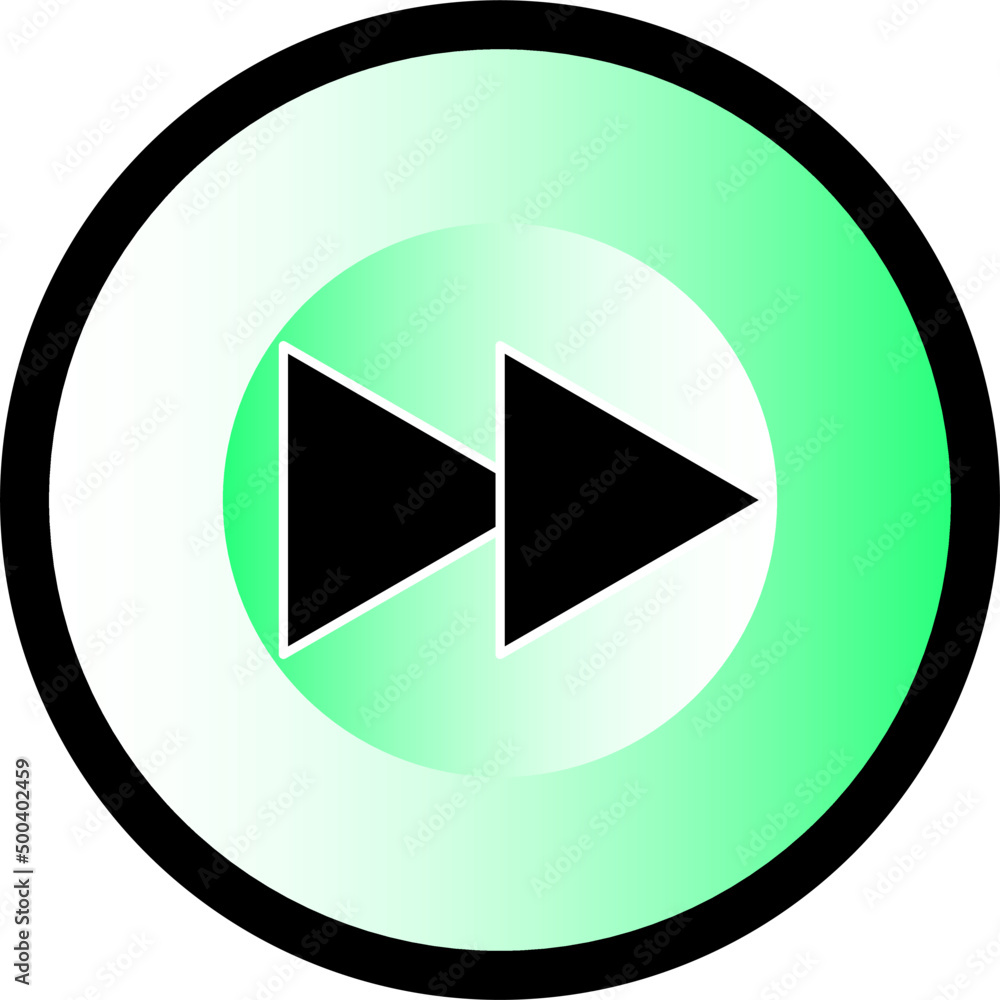 Round fast rewind icon, vector button for websites and internet music and video applications Round fast rewind icon, vector button for websites and internet music and video applications