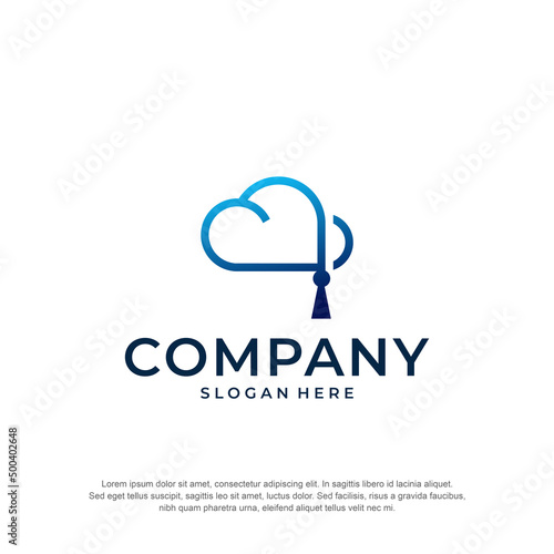 toga cloud server logo premium vector