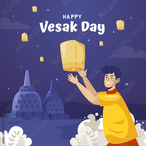 Lantern celebration festival for Vesak Day