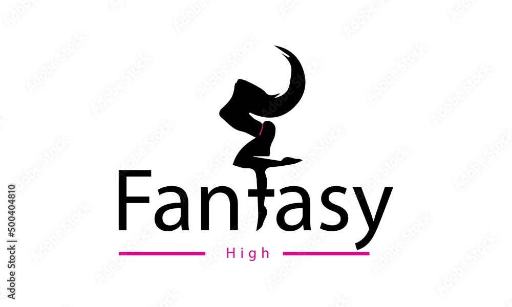 Obraz premium Lady Geek Logo