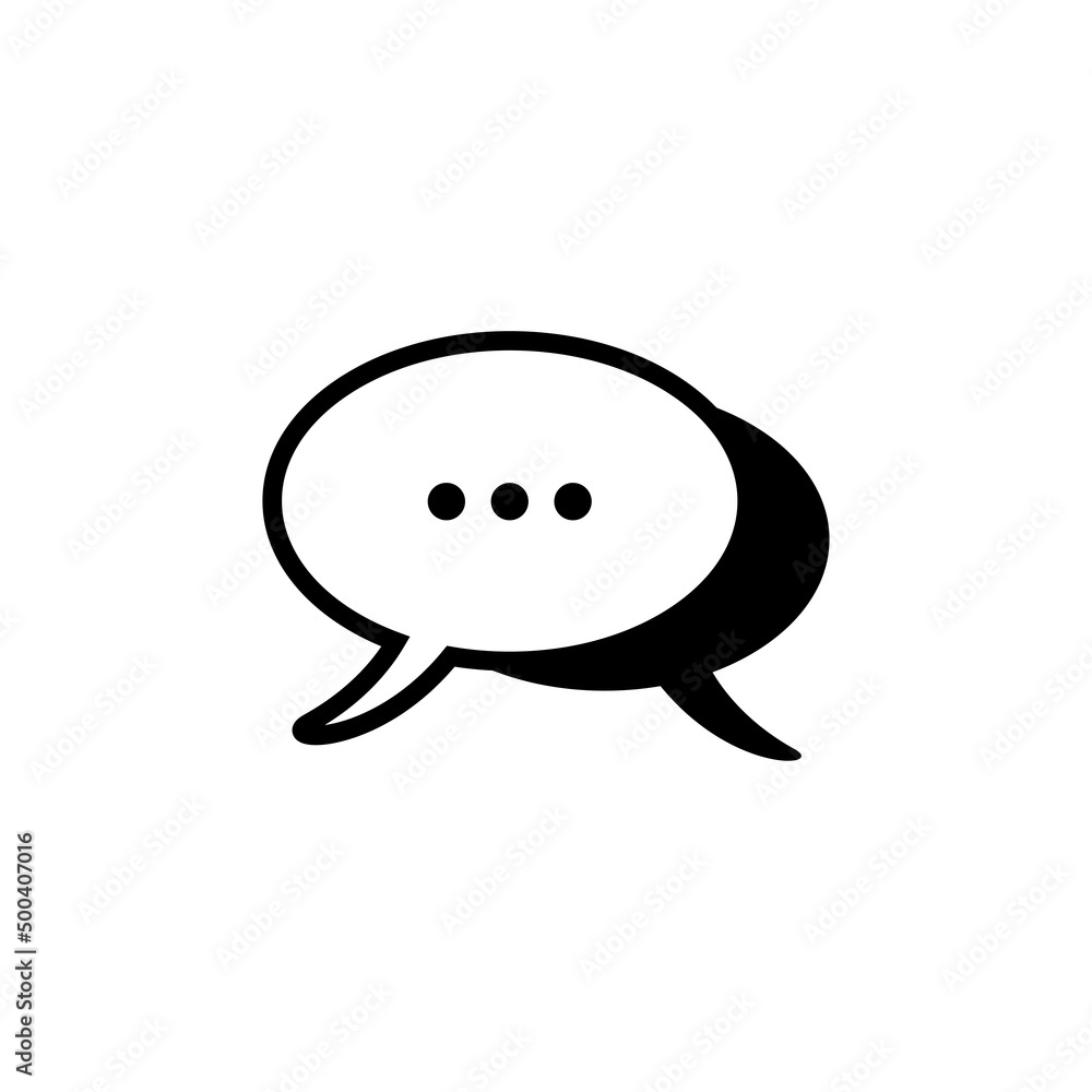 bubble speech icon vector isolated on white artboard bubble speech icon vector isolated on white artboard