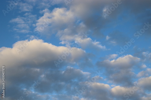 blue sky with clouds © Raibkashi