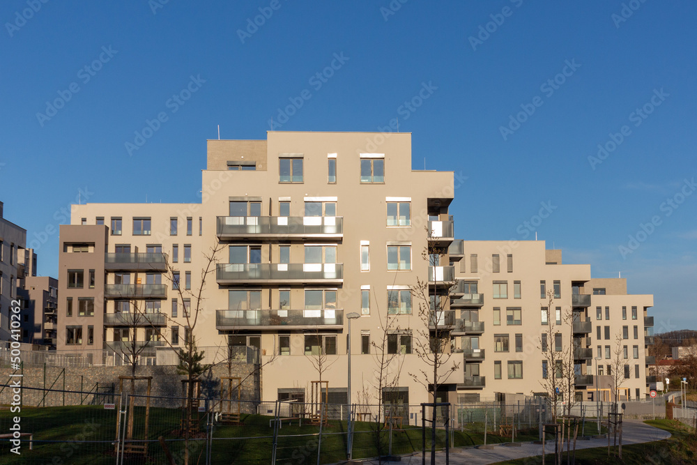 modern architecture residential building condominium appartments development