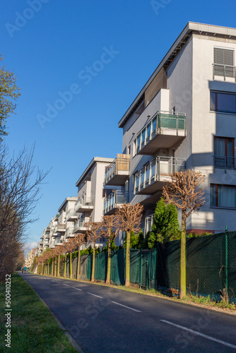 modern architecture residential building condominium appartments