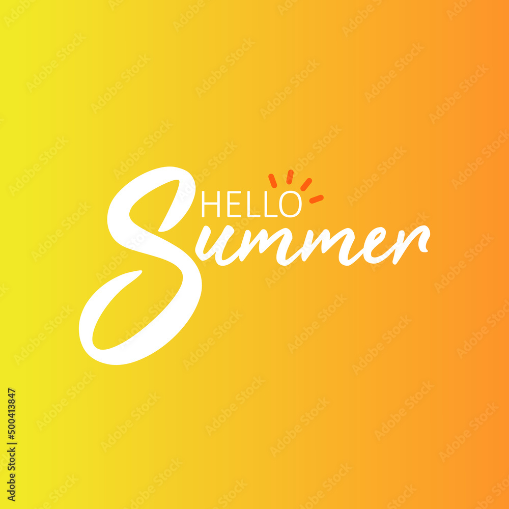 Summer concept design for advertisements, banners, brochures. editable vector. summer background.
