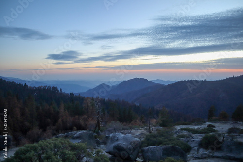 sunrise in the mountains