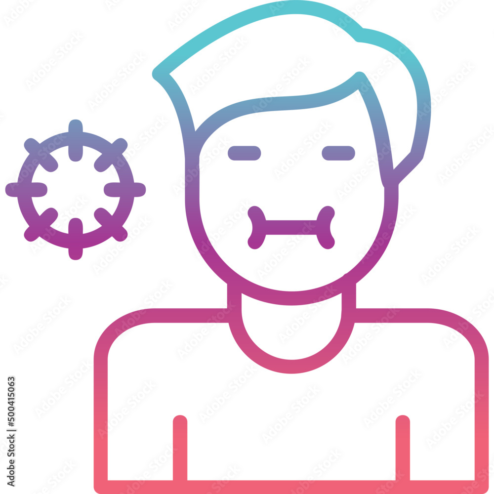 Sick Person Icon Sick Person Icon