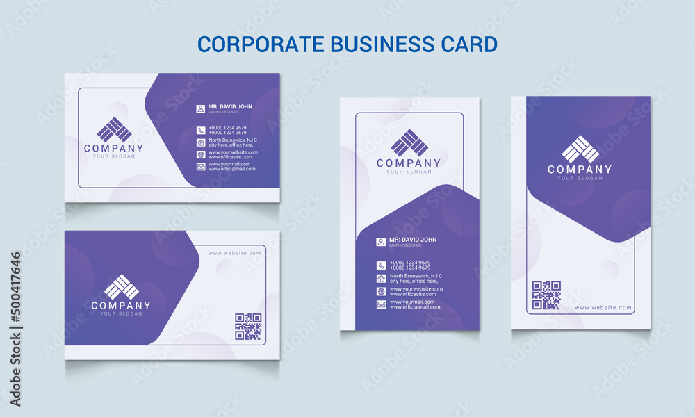 Corporate Business Card Template Corporate Business Card Template