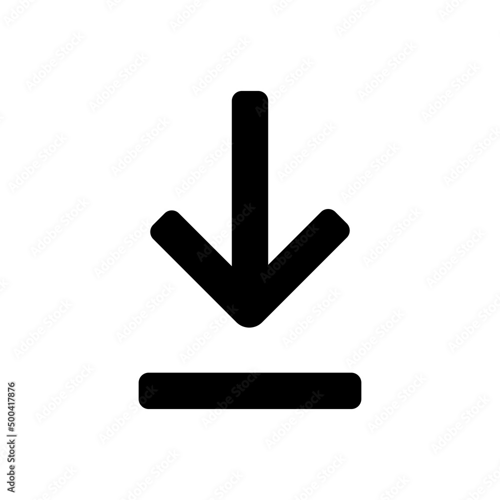 Download black vector icon on white background Download black vector icon on white background