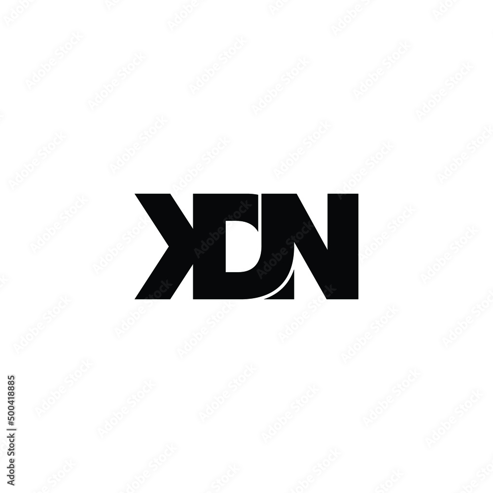 KDN letter monogram logo design vector KDN letter monogram logo design vector
