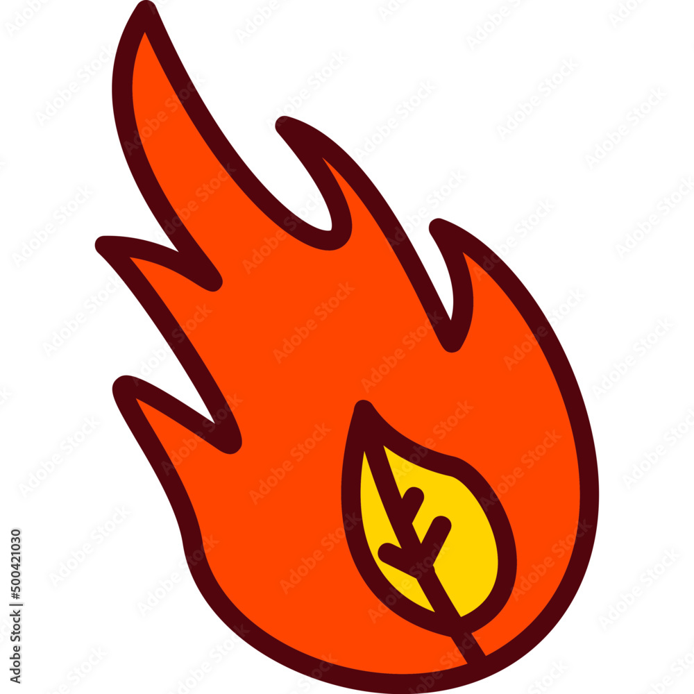 Fototapeta premium Wild Fire Icon
