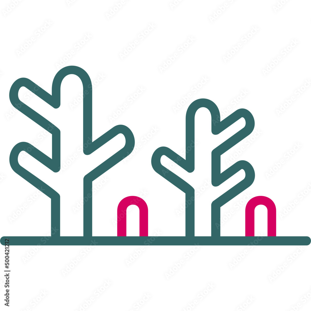 Obraz premium Coral Icon