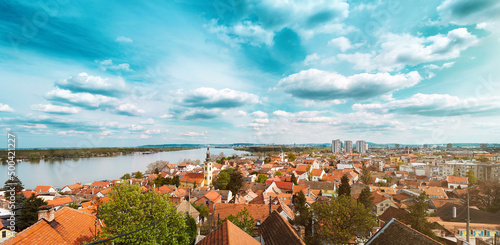 Panoramic view of Zemun, Belgrade, Serbia photo