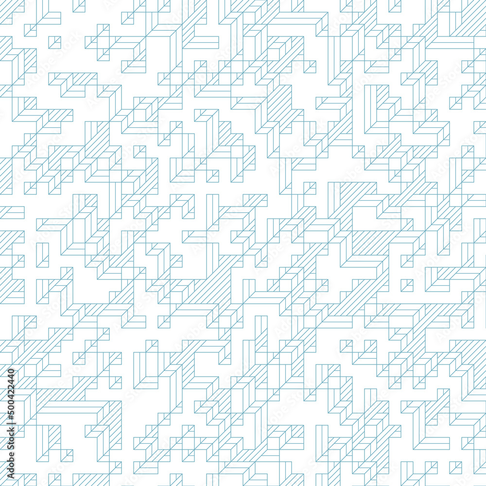 Implementation of Edward Zajec’s “Il Cubo” from 1971. Essentially a Truchet tile set of 8 tiles and rules for placement art illustration Implementation of Edward Zajec’s “Il Cubo” from 1971. Essentially a Truchet tile set of 8 tiles and rules for placement art illustration