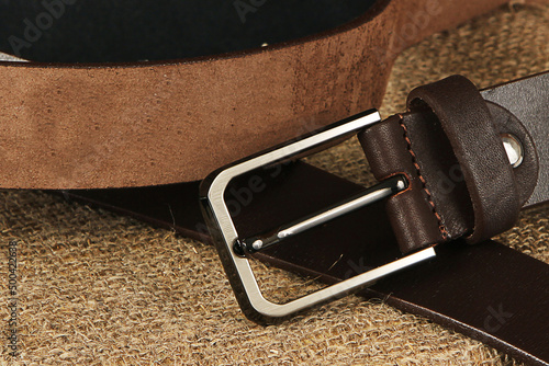 Men's belt made of genuine animal leather