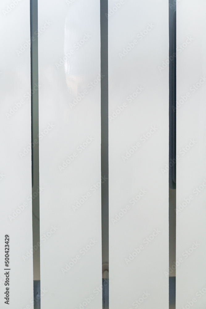 Fototapeta premium metal white wall radiator heating