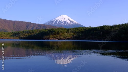 Mount Fuji from Nenba in Lake Saiko 04/22/2022