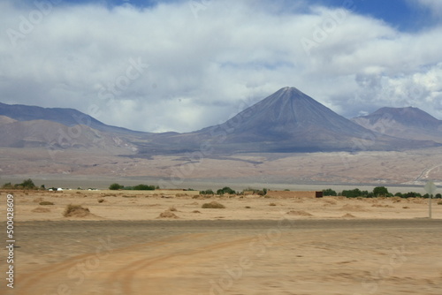 Licancabur volcano in the Atacama desert, Chile
