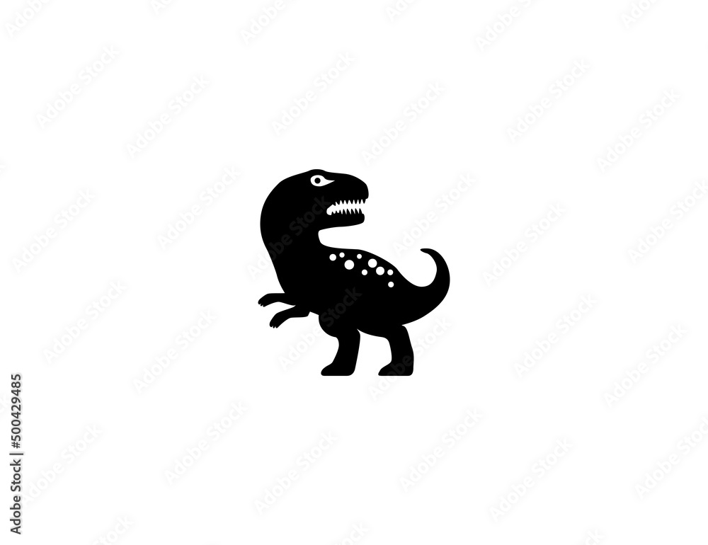 Tyrannosaurus Rex vector icon. T Rex icon Isolated Dinosaur, Tyrannosaurus Rex flat illustration
