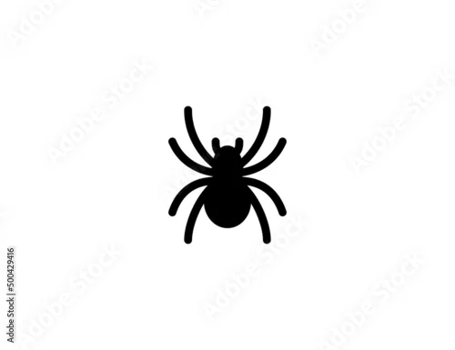 Obraz Spider vector icon. Isolated spider flat illustration