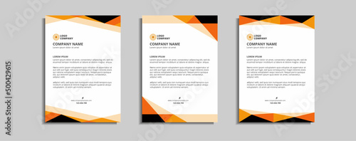 modern corporate letterhead template design