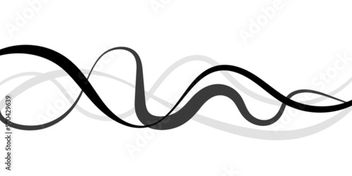 Abstract black and white line