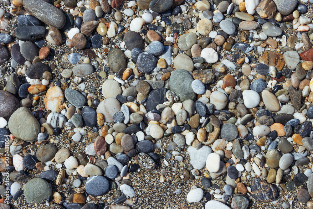 Pebble stone or river stone background with a place for an inscription Pebble stone or river stone background with a place for an inscription